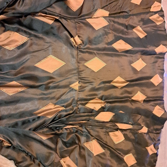 Muskrat multi-coloured long winter coat, Genuine fur, size Small - Picture 8 of 15